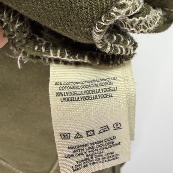 Free People Splendor in The Grass Green Paper-bag Tie Waist Skirt Size 10 - Picture 7 of 7